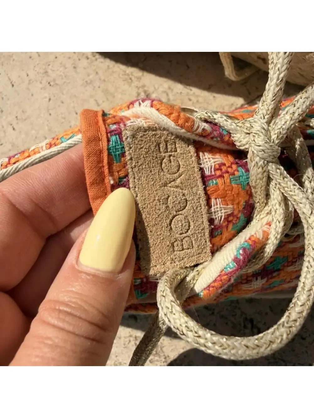 Anthropologie Bocage Women's Multicolor Woven Sneakers Size 39